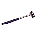 TOOGOO(R) Telescopic Stainless Steel Compact Scratching Tool Extendable 20-68cm Back Scratcher Massager 5 Section (Purple)