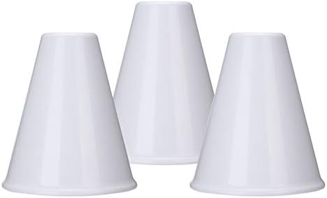 YuXing LD009U Professional Chinese Circus Juggling Throwing Cups / Stacking Cups / Toy Cups Set of 3 (4.92"1.97"5.51", 6.14OZ White)