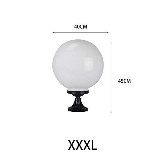 Slreeo Pillar Lampe Gartenbeleuchtung Gartensäule Leuchte Wand Torpfosten Lampe Rasen Lampe Landschaftsbeleuchtung… – Bild 6