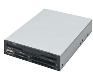 Syba Multifunction Floppy Disk and Memory Card Reader Fits with Desktop Case 3.5-Inch Open Bay SY-CRD50034