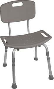 drive medical premium series bath bench with back and arms
