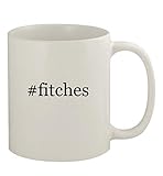 #fitches - 11oz Ceramic White Coffee Mug, White