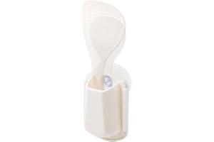 1PC White,Rice Spoon Holder Holder.Adhered To The Side Of The Rice Cooker Or Placed To Hold Various Kitchenware.Equipped With