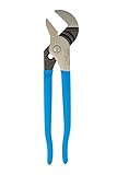 Channellock 420 9.5-Inch Straight Jaw Tongue and Groove Pliers | Groove Joint Plier with Comfort Grips | 1.5-Inch Jaw Capacity | Laser Heat-Treated 90&deg; Teeth| Forged from High Carbon Steel | Patented Reinforcing Edge | Made in USA