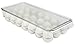 Home Basics Stackable Egg Holder for Refrigerator, Clear (21 Egg Holder)