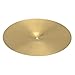 Kuyal Cymbals 18-inch,0.8mm Ride Cymbal,Copper Alloy Ride Cymbal for Drum Set -Golden