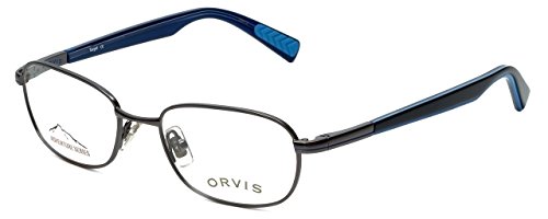 Orvis Designer Eyeglasses Target in Gunmetal-Blue 48mm +3.00