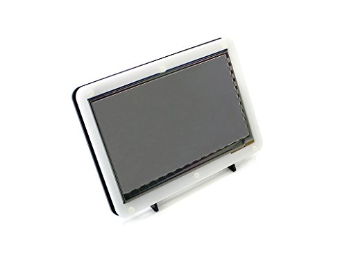 Waveshare 7inch 1024*600 Capacitive Touch Screen LCD Display HDMI Interface Supports Various Systems for  Raspberry pi A/A+/B/B+/2 B/3 B& BengleBone Black & Banana Pi with Bicolor Case