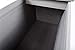 New Age Pet ECOFLEX Piedmont 2-Bowl Elevated Dog Feeder with Sliding Lid Storage Bin - Grey, Ideal for Small Spaces and Taller Dogs, Easy to Clean and Assemble, Non-Toxic and Moisture Resistant