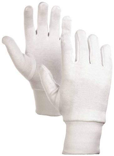 Raisons® Pack of 3 Pure Cotton Safety Hand Gloves Washable & Reusabele, Protection from Sun burns/Dust/Pollution while driving White