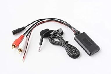 1SourceTek Universal Car 12V Aux Bluetooth 5.0 Adapter Module Music Receiver Car kit with 2 RCA input Aux Audio for Car Radio Stereo Speaker