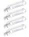 Solar Deck Lights Outdoor Waterproof 18 LED Solar Gutter Lights for Yard Walkways Stairs Patio Pathway Step Driveway (Cool White, 4 Pack)