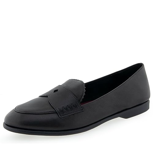 Aerosoles Women’s BENVENUTO Loafer, Black Leather, 6