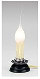 Small Electric Country Candle Lamp, Silicone Bulb, w/ on/off switch-#6201-83
