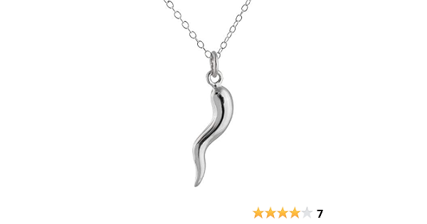 Sterling Silver Italian Horn Cornicello 