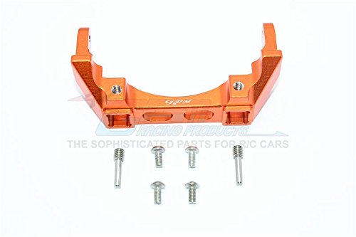 Traxxas TRX-4 Trail Defender Crawler Upgrade Parts Aluminium Rear Bumper Mount - 1Pc Set Orange