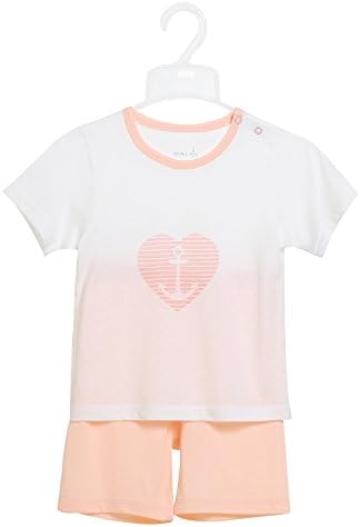 omido 0-4 Year Old Girl/Boy Baby Underwear Short Sleeve Car Cartoon Printed Children's Clothing (Pink, 43.3 inches (48 Months))