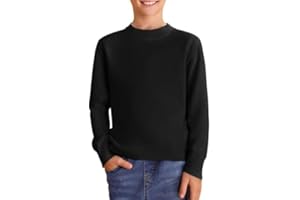 Haloumoning Boys Sweaters Kids Crewneck Long Sleeve Knit Pullover Sweater 5-14 Years
