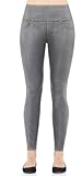 Spanx Womens Wax Denim Leggings Pewter Wax Jeans XL X 29
