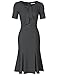 JUESE Women's 50s 60s Formal or Casual Party Pencil Dress(L, Grey)
