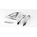 SAFE Chrome Door Catch Molding Trim 6-pc Set for 2011 2012 2013 Hyundai Veloster