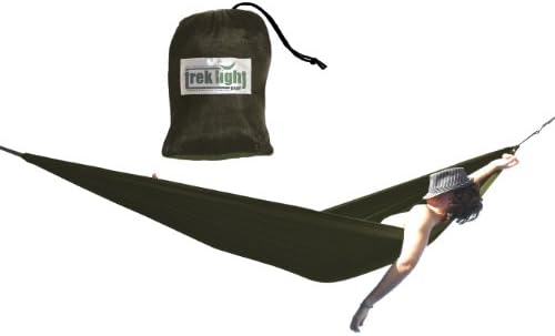 Single Hammock by Trek Light Gear - Pioneering Lightweight Hammocks {Green}