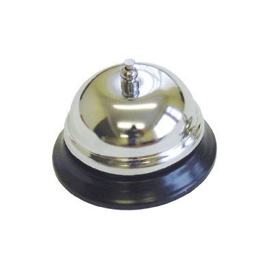 Traditional Stainless Steel Desktop Reception Desk Service Bell idel for Ringing Service Bell Hand Servant Service Butler Reception Waiter Shop Counter Drama Play Game
