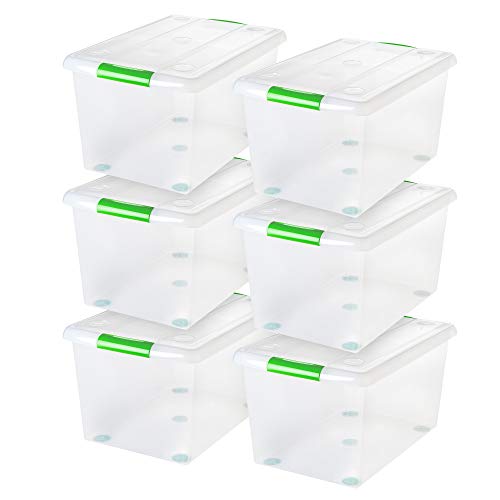 Store and Slide Storage Box, Pack of 6