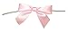 Reliant Ribbon 5171-11703-2X1 Satin Twist Tie Bows - Small Bows, 5/8 Inch X 100 Pieces, Light Pink
