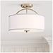 Possini Euro Design Halsted Modern Industrial Close to Ceiling Light Semi Flush Mount Fixture 15