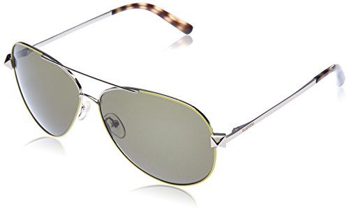 Valentino V117S Aviator Sunglasses Fluo Yellow Trim Valentino V117S Sunglasses | FREE Shipping - Go-Optic.com  main image 3