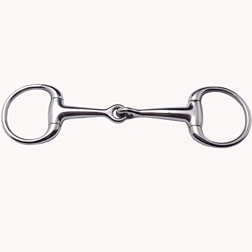 TACK Horse – PRAIRIE METAL – PRO Quality Equestrian Tack – Snaffle – Bit - Robust, ZERO RUST, No Flake horse gear – Helps keep your horse on track ;-) 5" Eggbutt Snaffle Bit