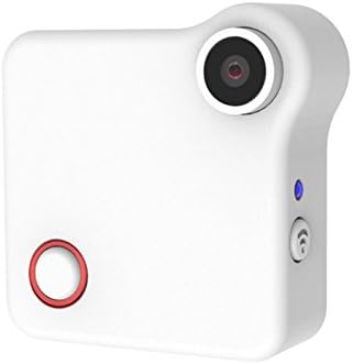 HD 720P Mini Camera WiFi P2P Wearable Camera Motion Sensor Bike Body Wireless Micro Mini DV with Magnetic Clip(White)
