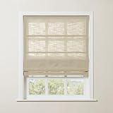 TWOPAGES Linen Roman Shades for Windows Custom