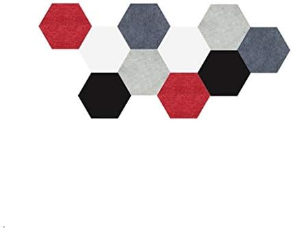 プレゼント C J Xin ヘキサゴンウォールステッカー掲示板 リビングルーム装飾的な壁紙は 理事会適用するにはメッセージボードがボードタイルフェルト レコーディングスタジオのアコースティックパネル 10pcs Color 4 Size