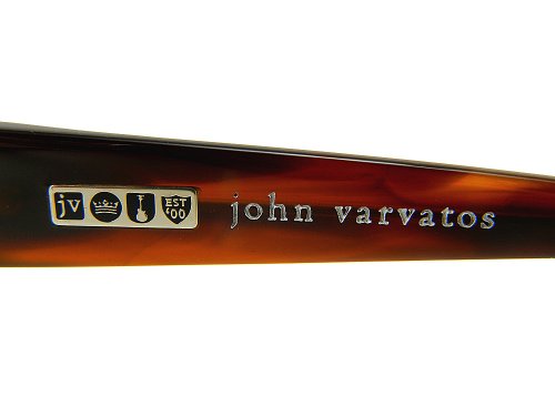 John Varvatos Designer Eyeglasses V341AF in Brown-Horn 53mm DEMO LENS
