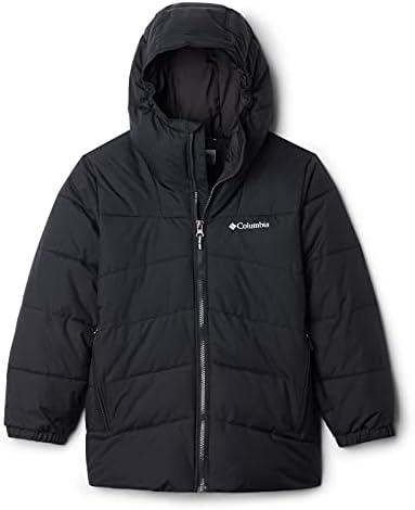 Amazon.com: Columbia Youth Puffect Hooded Jacket, Dark Stone/Black
