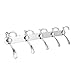 Efaithtek Wall Mount Hook Hanger Hook Rail Chrome Plated Steel Coat Robe Clothes Towel Rack (15 Hooks)