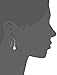 Amazon Collection 18k Yellow Gold Plated Sterling Silver Simulated Pearl and Genuine Multi Gemstone Drop Earrings