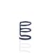 CrazyPiercing 5PCS Piercing Women Girls Men 16G Stainless Steel Non-piercing Fake Lip Nose Ring Clip-on Cartilage Septum Earring Hoop (3 Layer)