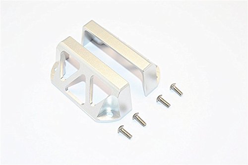 GPM Traxxas E-Revo Brushless / E-Revo VXL 2.0 Upgrade Parts Aluminum Servo Protector - 2Pcs Set Silver