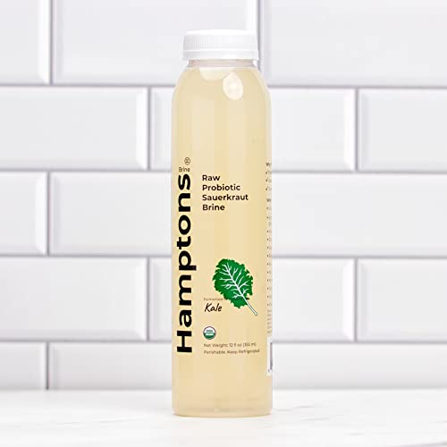 Hamptons Brine Raw Probiotic Sauerkraut Brine made with Organic Kale