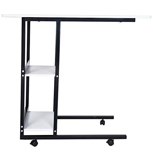 MSOO Simple Folding Lazy Bedside Laptop Table Simple Desktop Home Mobile Small Table - Thumbnail 5