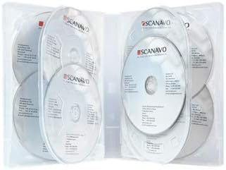 Scanavo - Caja para 6 Discos de DVD (32 mm), Transparente: Amazon.es: Electrónica