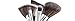 JAPONESQUE Travel Retractable Lip Brush, Silver