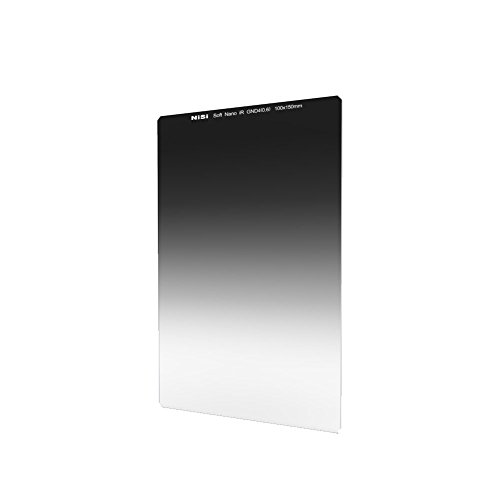 NiSi Glass 100X150mm Nano Multicoated Graduated IR Neutral Density 0.6 Soft Edge Filter (2-Stops)