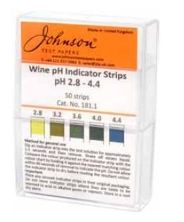 Johnson FBA.JI-SR75-BWQ0 pH INDICATOR STRIPS (pH 2.8-4.4) HOMEBREW