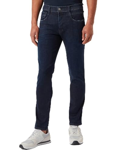 Replay Anbass Hyper Cloud Jeans, Uomo, Blu (E03 Blu Scuro ), 27W / 32L
