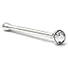 7ZACC Tiniest Nose Ring Bone Swarovski Crystal Nose Bone (Clear)
