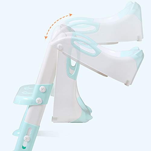 Binmer (TM) Baby Child Girls Boys Potty Toilet Trainer Seat Step Stool Ladder Adjustable Training Chair Auxiliary Toilet Seat (Blue)